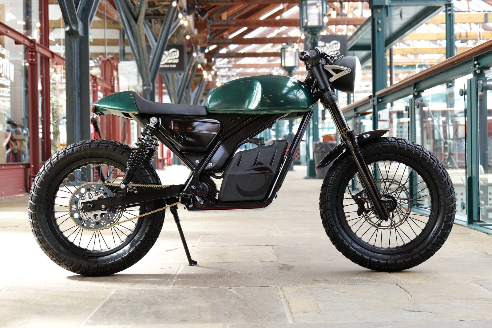 A Custom Oset Called Bear Cub at Bike Shed Moto Show